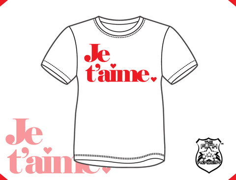 Je t'aime red t-shirt
