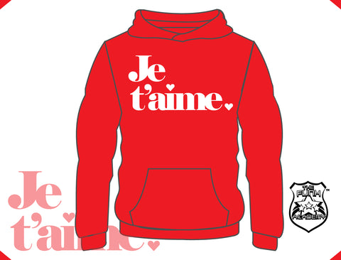 TFA Je t'aime hoodie white