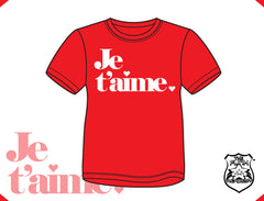 Je t'aime white t-shirt