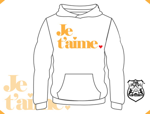 TFA Je t'aime hoodie sunflower