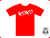 TFA HUGS & KISSES XOXO t-shirt red (w)