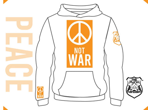 TFA PEACE not WAR hoodie orange