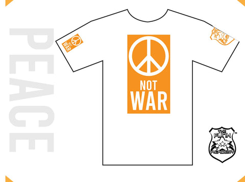 TFA PEACE not WAR t-shirt orange