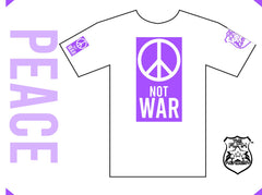 TFA PEACE not WAR t-shirt purple