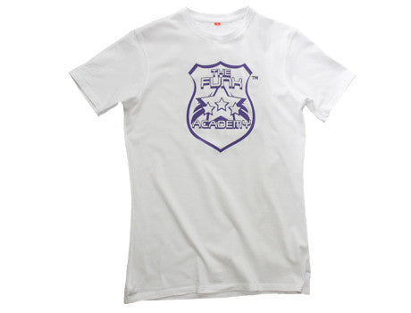 TFA Classic mens white purple logo