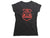 TFA Classic womens black t-shirt with red logo
